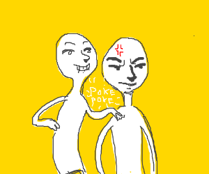 300x250 Poking An Already Angry Person Drawing - Angry Person Drawing