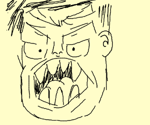 300x250 A Really Angry Person Drawing - Angry Person Drawing