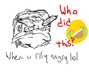 300x250 Funny Angry Person Drawing - Angry Person Drawing