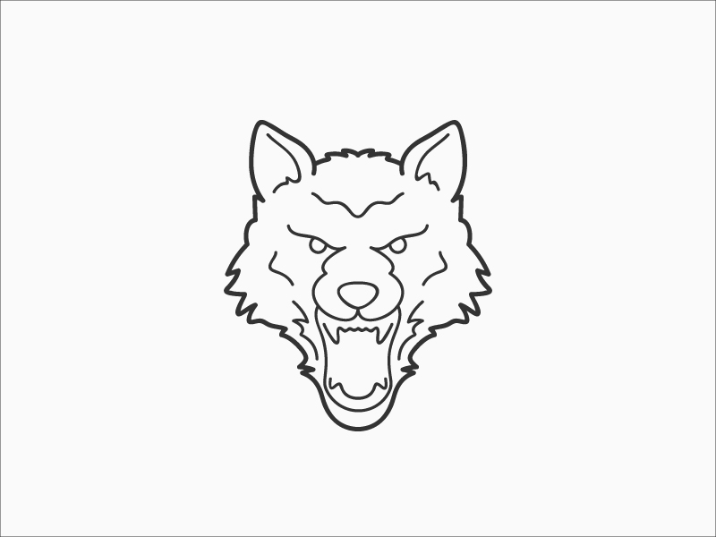 800x600 Angry Wolf - Angry Wolf Drawing