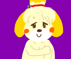 300x250 Isabelle - Animal Crossing Drawing