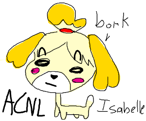 300x250 Isabelle - Animal Crossing Drawing
