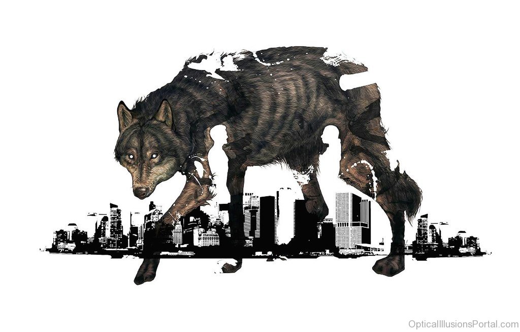 1024x653 Good Animal Illusion - Animal Drawing Art