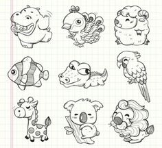 236x216 cute animal drawing drawings in cute animal drawings - Animal Drawing Drawing
