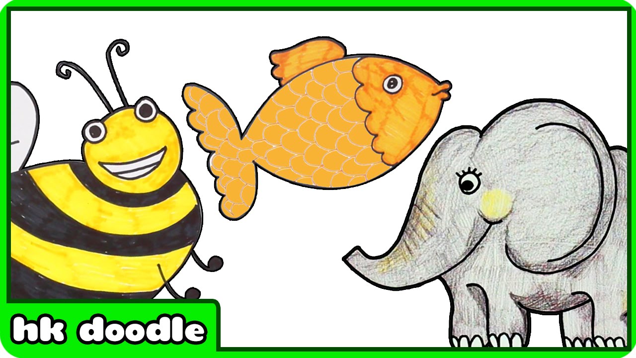 Animal Drawing For Kids at Explore collection of