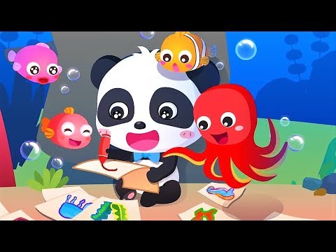 480x360 Baby Panda's Underwater Trip - Animal Drawing Games