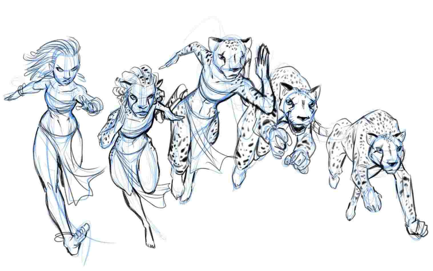 1517x948 Animal Drawing Humanoid Animals Poses Google Search Draw - Animal Drawing Games