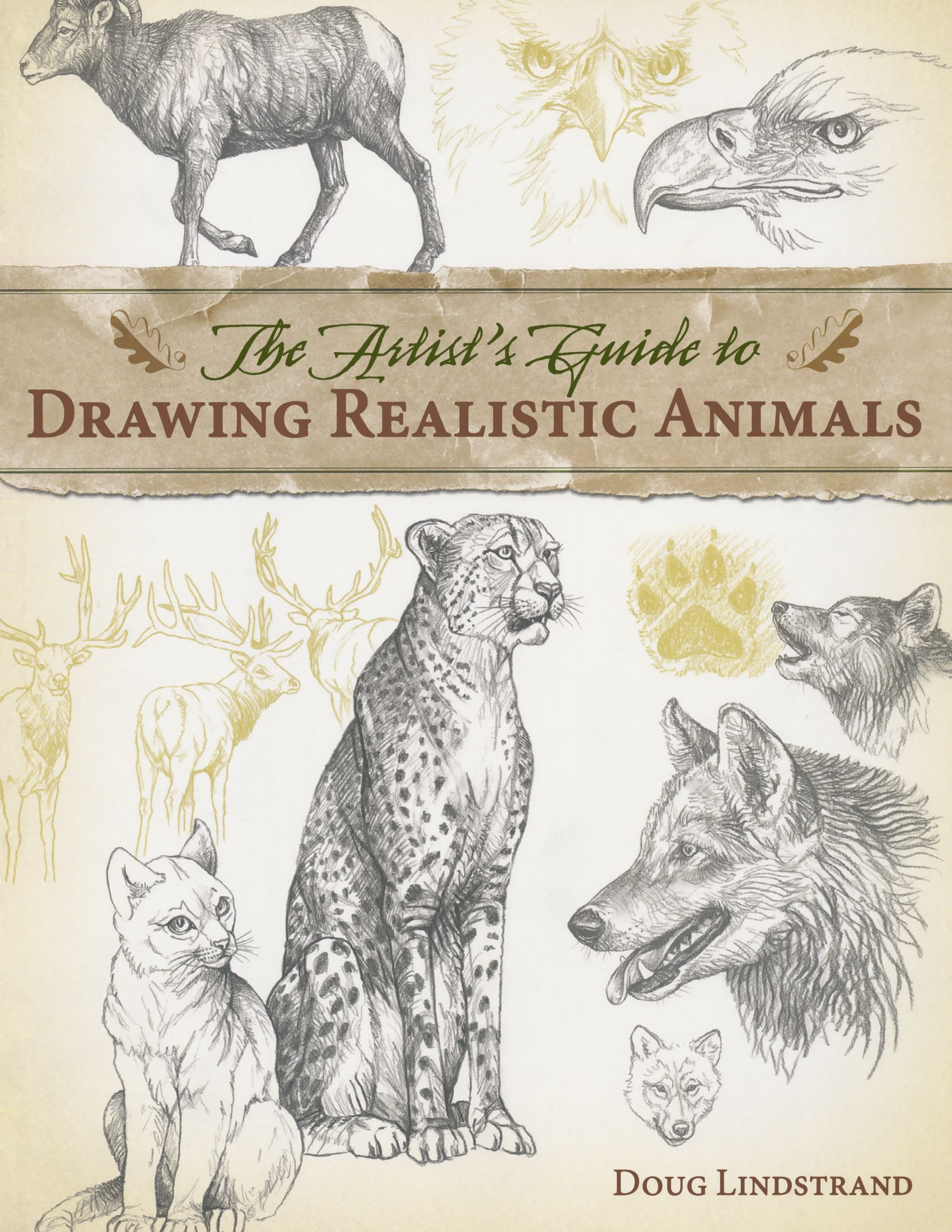 1700x2200 The Artist's Guide To Drawing Realistic Animals Doug Lindstrand - Animal Drawings Realistic