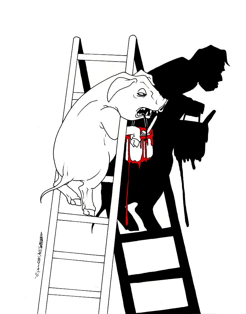 784x1000 animal farm - Animal Farm Drawing