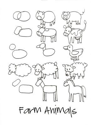 291x400 how to draw animals farm drawing drawing lessons - Animal Farm Drawing