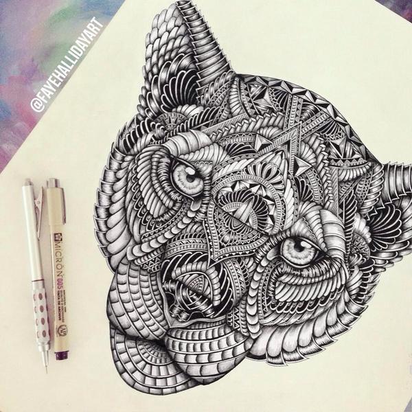 600x600 That Bald Chick On Twitter Another Amazing - Animal Head Drawings