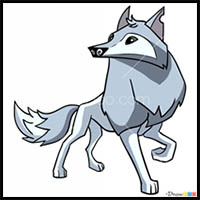 200x200 how to draw animal jam video game characters drawing tutorials - Animal Jam Arctic Wolf Drawing