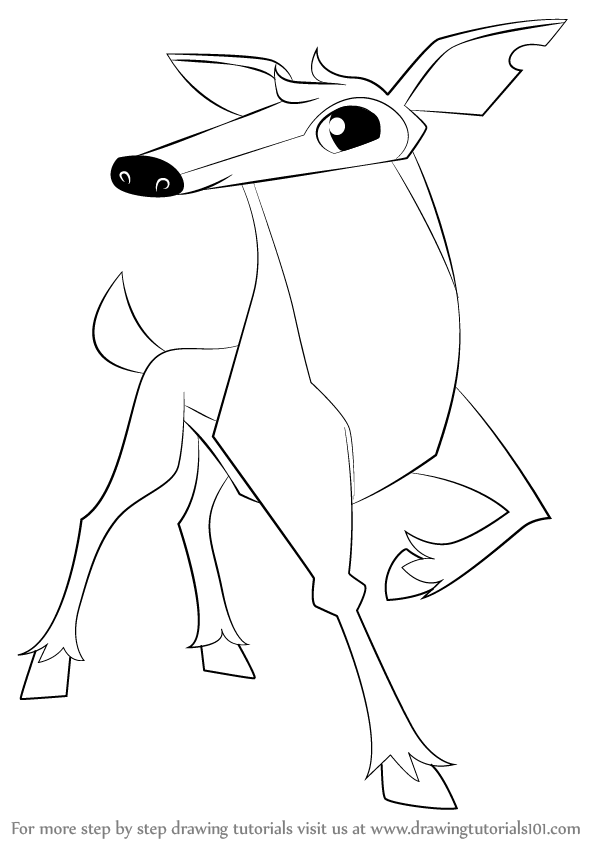 594x844 learn how to draw deer from animal jam - Animal Jam Drawings