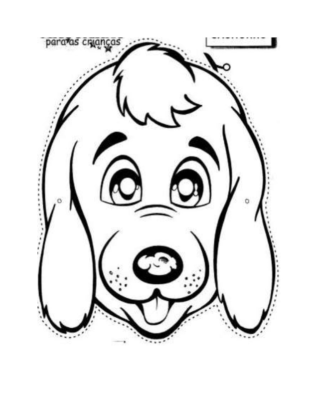 638x826 Mask Animal Templates - Animal Mask Drawing