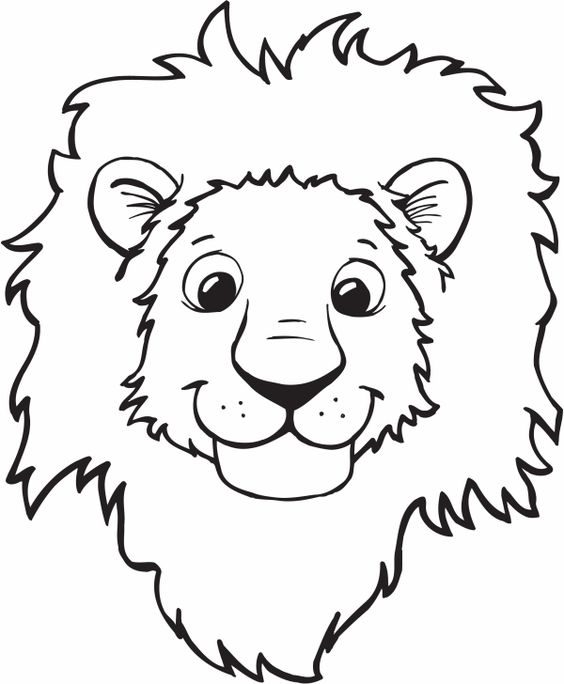 564x684 Lion Drawing Face Mask For Free Download - Animal Mask Drawing