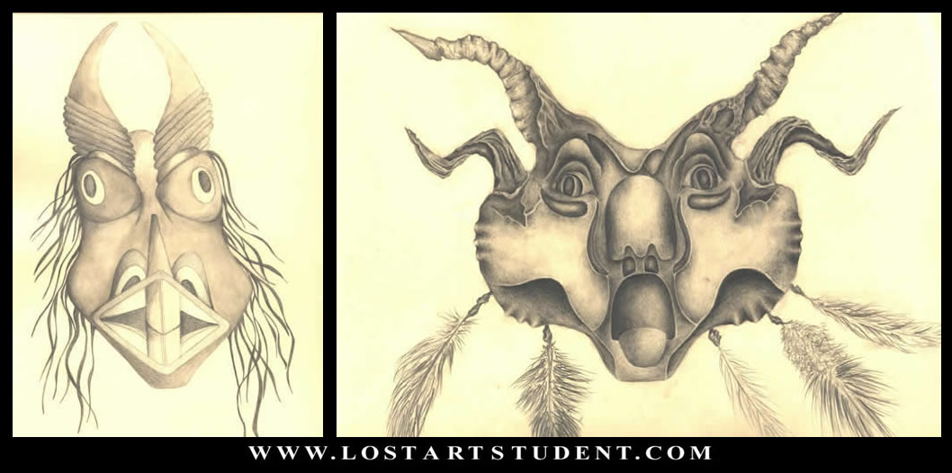 1058x526 animal hybrid mask drawings - Animal Mask Drawing