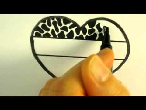 480x360 How To Draw Animal Pattern And Swirl Pattern In A Heart - Animal Patterns Drawing