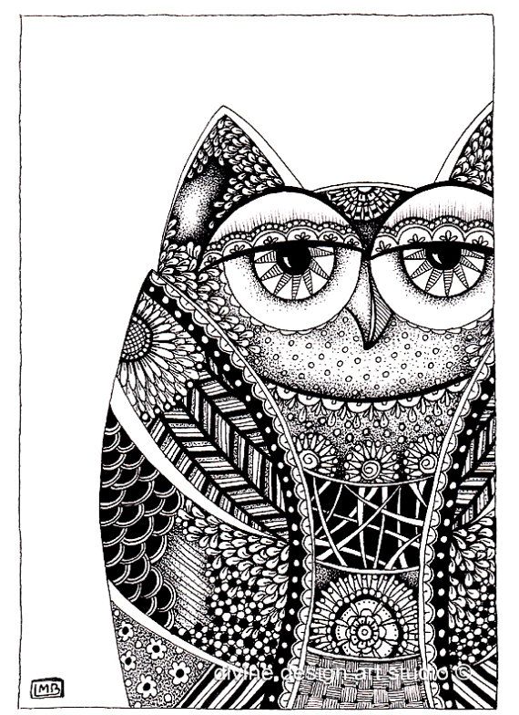 570x784 Turn Animal Drawings Into Zentangles I Think I'm Going To Go Look - Animal Patterns Drawing