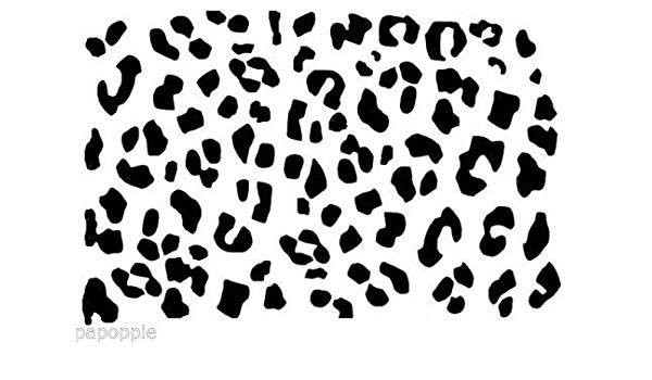 600x350 Outletbestselling Stencil Leopard Spots Animal Print - Animal Print Drawing