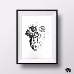 300x300 Gorilla Animal Skull Drawing - Animal Skull Drawing