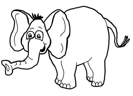 450x326 How To Draw Cartoon Elephants African Animals Step - Animals Drawing Photos
