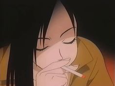 236x177 Anime, Cigarette, And Smoke Image Animecartoongame - Animated Gif Drawing