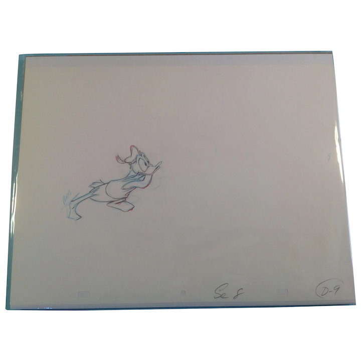 720x720 Disney Animation Production Pencil Drawing Of Donald Duck - Animated Pencil Drawing
