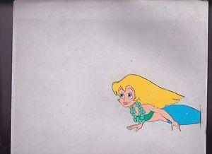 300x218 little mermaid goodtimes animation production cel with pencil - Animated Pencil Drawing