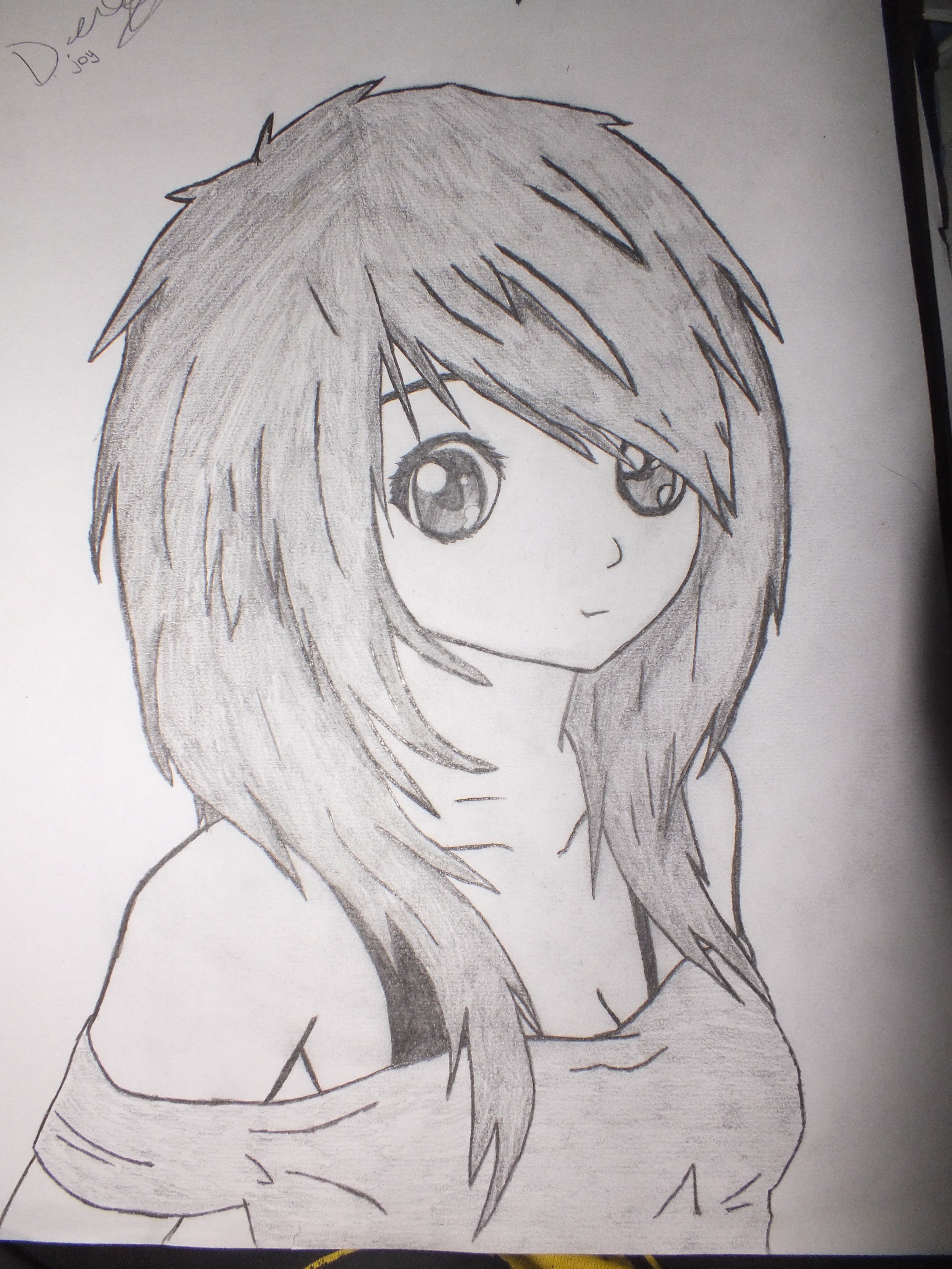 3456x4608 Anime Girl Drawing, Pencil, Sketch, Colorful, Realistic Art Images - Animated Pencil Drawing