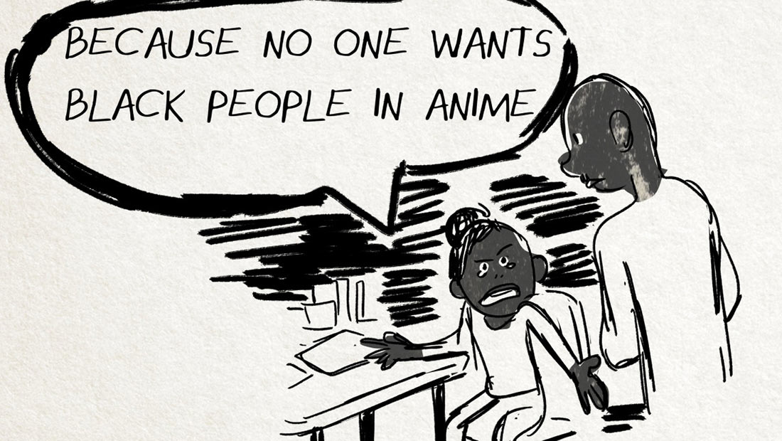 1100x620 Calarts Animation Student If I Don't Draw Black Characters, Who - Animated People Drawings