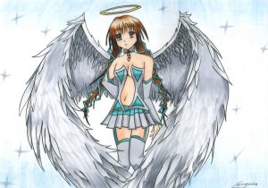300x210 Anime Angel Drawing Anime Angel High Quality Drawing Drawing - Anime Angel Drawing