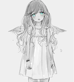236x262 Angel Anime Drawing - Anime Angel Drawing