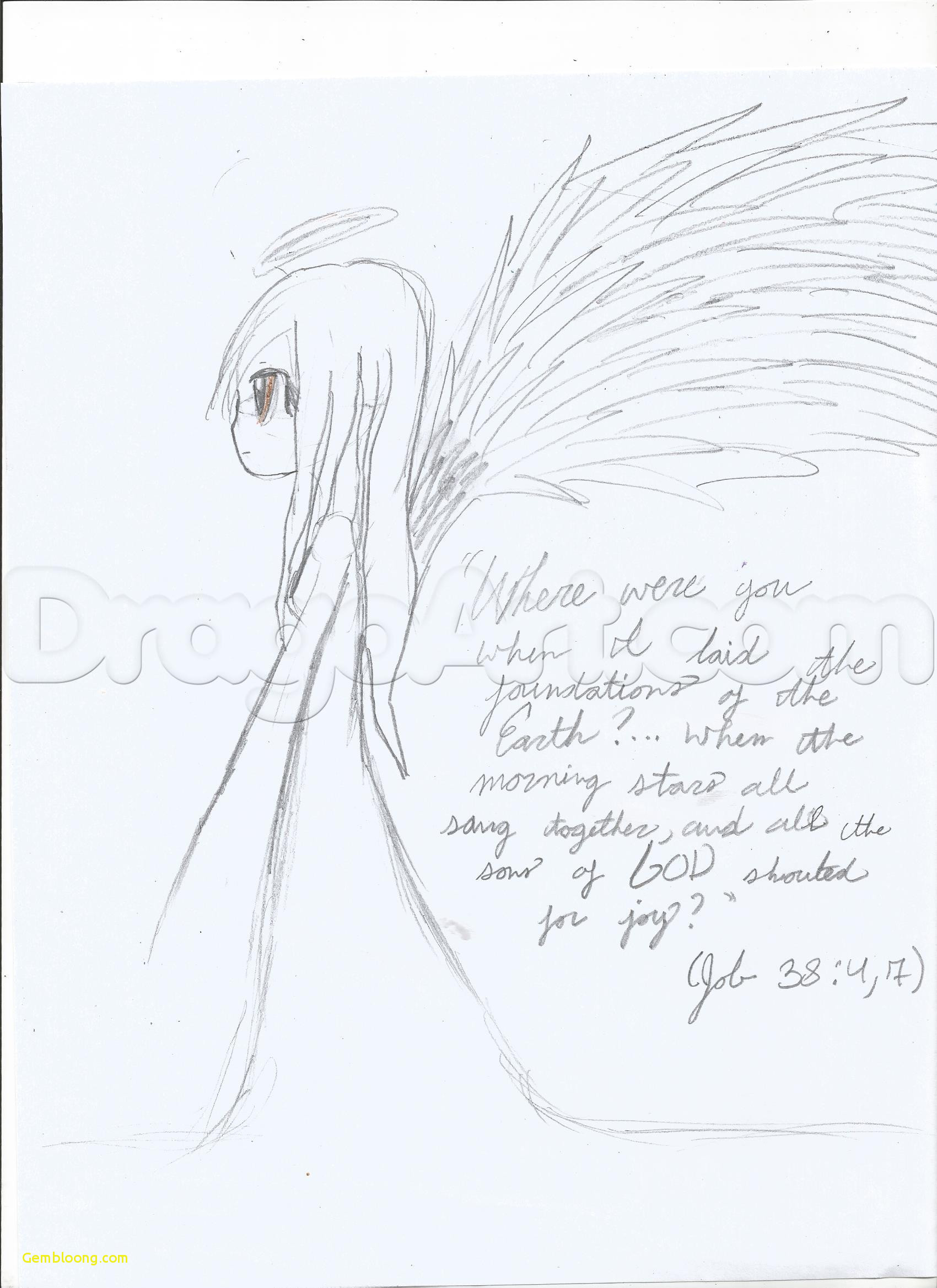 1700x2338 Simple Angel Drawing Luxurious Drawing An Anime Angel Step - Anime Angel Drawing