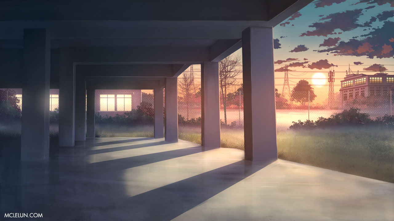 1280x720 anime background tutorial - Anime Background Drawing