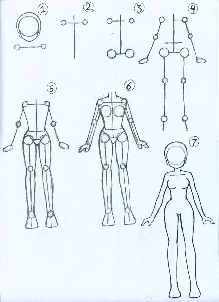 762x1048 How To Draw Female Anime Body - Anime Body Drawing