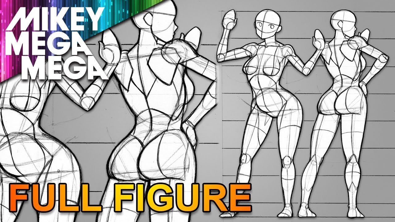 1280x720 Drawing Full Body Proportions For Women In Anime Manga - Anime Body Drawing