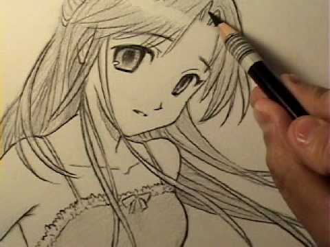 480x360 how to draw an innocent looking manga girl - Anime Cartoon Drawing