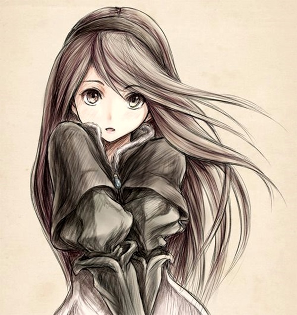 600x637 Awesome Anime Drawings - Anime Cartoon Drawing