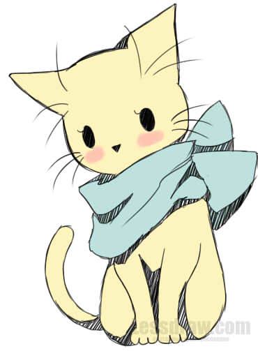 370x503 Anime Cat Drawings - Anime Cat Drawing