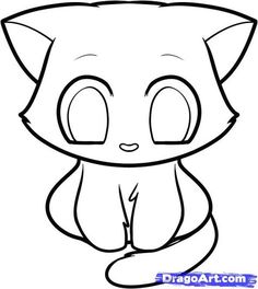 236x264 How To Draw Anime Cat Picture Drawing Stuff Cat Drawing - Anime Cat Drawing