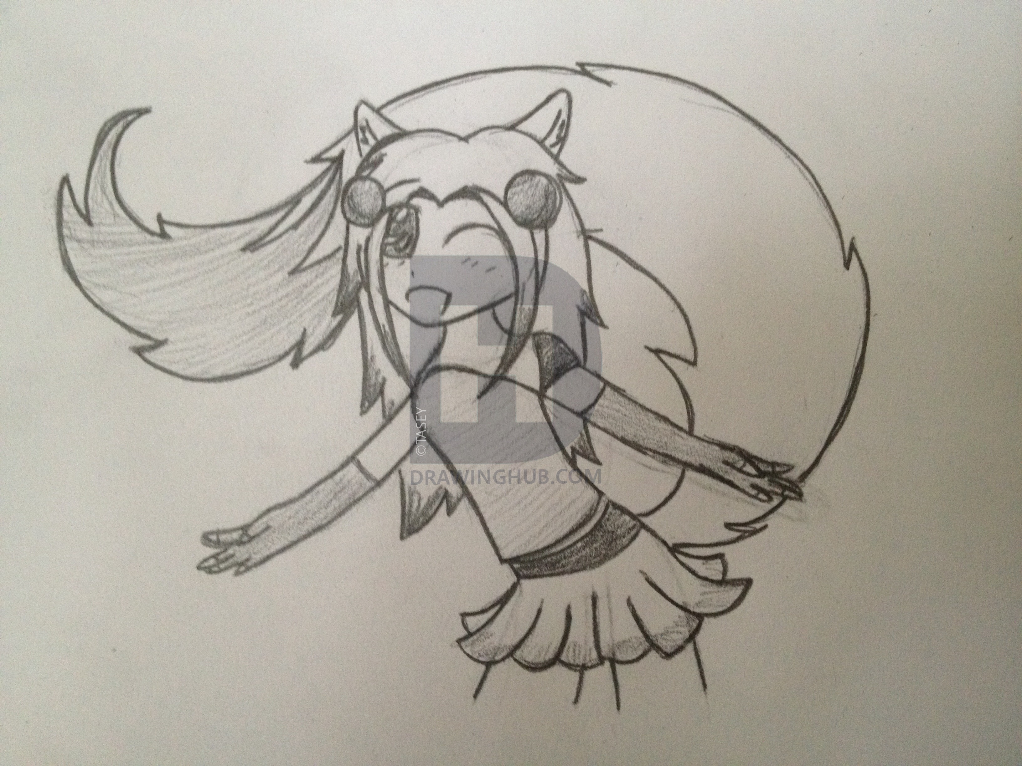 3264x2448 Anime Cat Girl Drawing - Anime Cat Girl Drawing