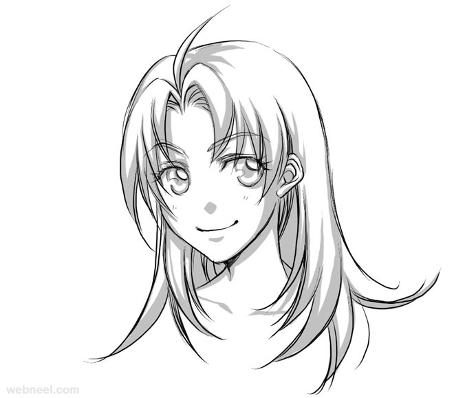 660x579 How To Draw Anime Tutorial With Beautiful Anime Character Drawings - Anime Characters Drawing