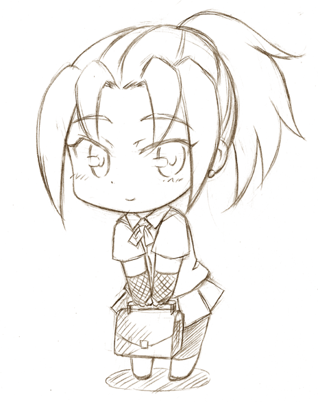 464x586 Gavityhit's Commission - Anime Chibi Drawing