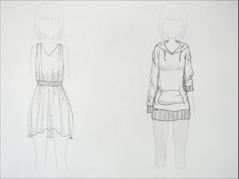 480x360 how to draw manga clothing folds - Anime Clothes Drawing