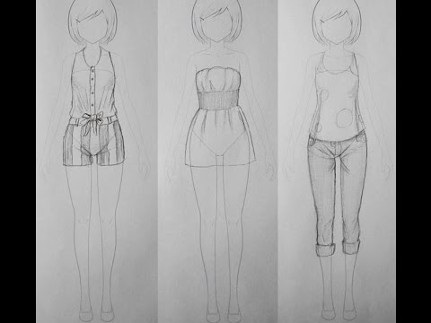480x360 how to draw manga summer clothes - Anime Clothes Drawing