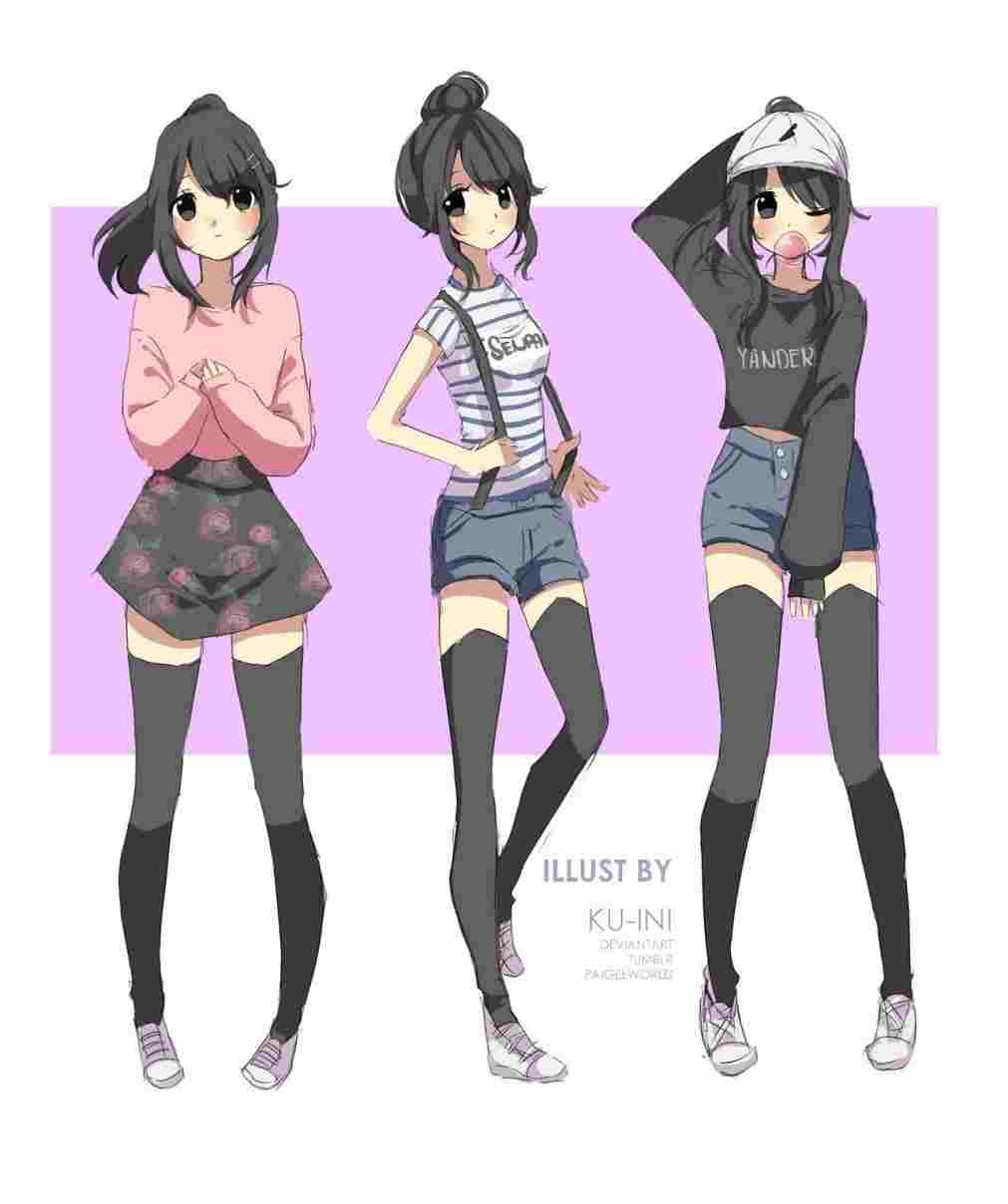 Anime Clothes Drawing at PaintingValley.com | Explore collection of