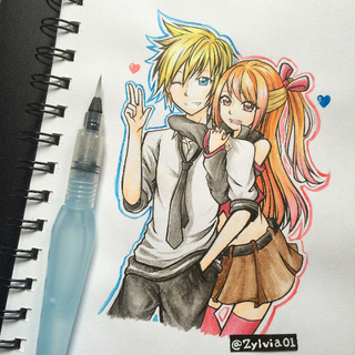 320x320 Anime Couple Drawing - Anime Couple Drawing