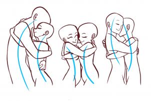 302x203 how to draw anime couples, step - Anime Couple Drawing