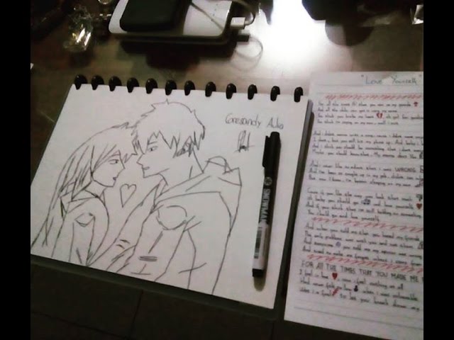 640x480 How To Draw An Anime Couple Tutorial - Anime Couple Drawing