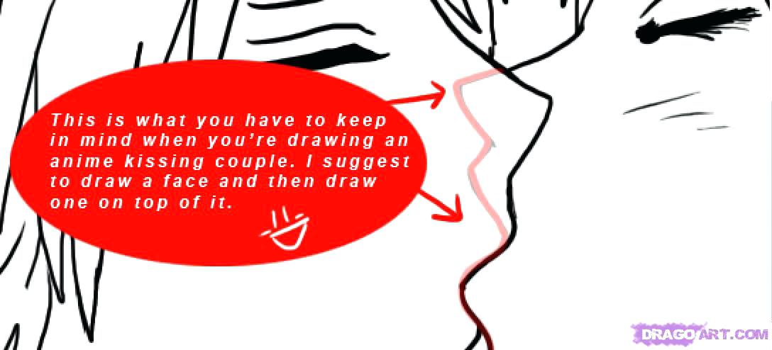 1088x494 anime kiss tutorial an anime couple kissing anime couple drawing - Anime Couple Kissing Drawing